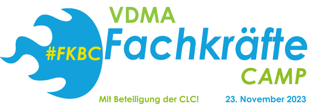 Banner Fachkräfte BarCamp von VDMA und CLC am 23.11.2023